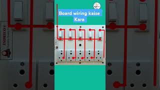 5switch 5socket Board wiring kaise kare//How to board wiring kaise kare #boardconnection #shorts