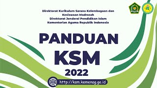 Panduan KSM 2022 | Kompetisi Sains Madrasah Kementerian Agama RI