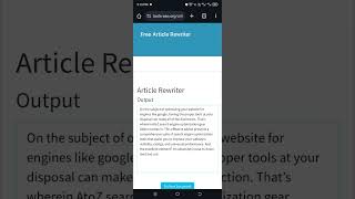 tools-seo.org free Article Rewrite tool