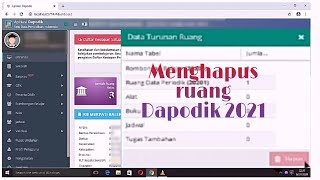 Cara Menghapus Ruang di Dapodik 2021