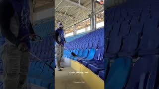 How to refurbish a stadium seat 😱