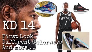 KD 14 FIRST LOOK | DIFFERENT COLORWAYS | AND MORE