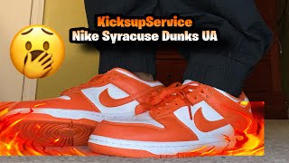 Fire or Trash??| kicksupservice | Nike Syracuse Dunks Low | Unboxing & On Feet