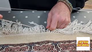 Rug Weaving With Captain Rug Wash In Plymouth Devon.