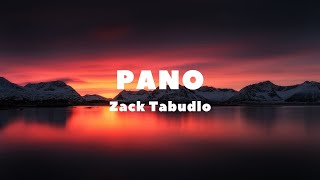 Pano - Song by - Zack Tabudlo (lyrics & video)