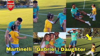 Arsenal’s Gabriel Magalhaes and Martinelli Share Beautiful Moments with Daughter in USA🔥