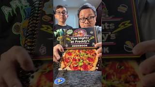 Making a Five Nights at Freddy's Pizza! #shorts #fnaf #fivenightsatfreddys #cooking #pizza