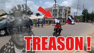 #EndBadGovernance Protest: Protesters Fly Russian Flag In Katsina Kaduna Zamfara States