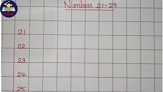 Writing Numbers 21-29 in column book | Numbers 21-29 | Numbers | TEACHERS World of WONDERzzz