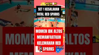 [ Set 1 ] Kesalahan Fatal | red spark vs ibk altos | mtv sport komedi