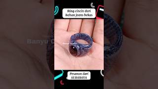 Ring cincin bahan jeans bekas, pesanan dari SURABAYA.