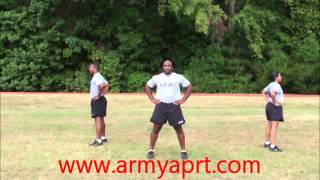 Army PRT squat bender exercise video