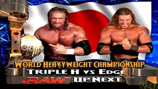 Triple H vs Edge RAW 2/7/2005 Highlights