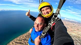 Michael First Skydive! Tandem Jump from 10000 feet at iJump Gran Canaria