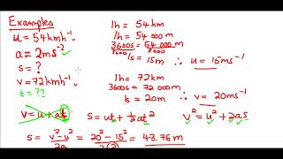 Examples - Equations of Motion