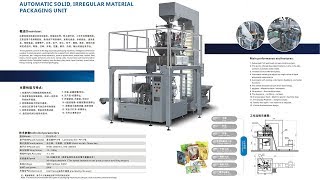 Premade Pouch Filling And Sealing Machine With Multihead Weigher For Frozen Food