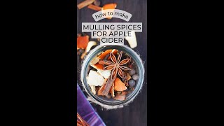 Homemade Mulling Spices for Apple Cider