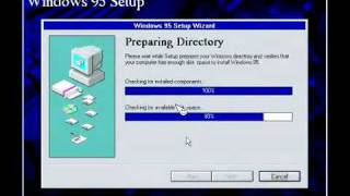 Installation Of Windows 95 By Floppy Part 1