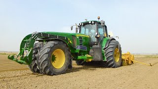 Ridging of chicory beds | John Deere 6830 GML Trike | Loonbedrijf SvZ