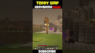 Herobrine Dead | Teddy smp | #shorts  #herobrine