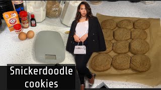 VLOGMAS | Making Preppy Kitchen's Snickerdoodle cookies! | Holiday cookies, | From scratch!