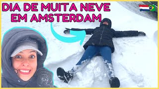 TEMPESTADE de NEVE chegou na HOLANDA e colocou o país em CÓDIGO VERMELHO ⚠️🛑❄️| Talita Ramos