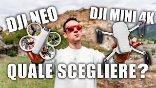 IL MIGLIOR DRONE ECONOMICO PER INIZIARE • DJI NEO VS DJI 4K