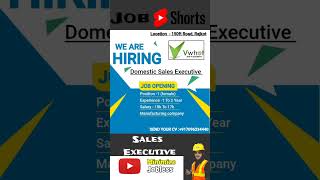 Sales Executive Job | #shorts #hiring #sales_executive