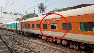 BROKEN GLASS..!! 😱😱 22634 NZM TVC Express RPM WAP7 Tears Saphale at Full Speed