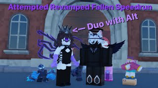 Attempted Revamped Fallen Speedrun - DUO WITH ALT - (Not WR) || Roblox - Tower Defense Simulator