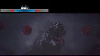 Godzilla (2014) Brightened - Godzilla vs Mutos, with Healthbars (1/3)