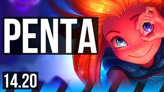 ZOE vs YASUO (MID) | Penta, Godlike | EUW Master | 14.20