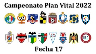 Campeonato Plan vital 2022 Fecha 17