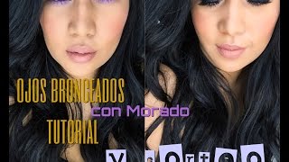 Ojos Bronceados con Morado y SORTEO!!!!