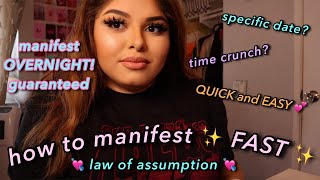 how to manifest ANYTHING you want OVERNIGHT ✨ │ law of assumption