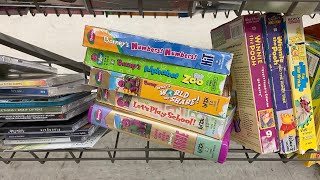 Finding Many Barney VHS Tapes at a Thrift Store