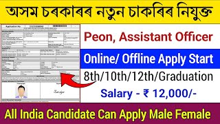 পুনৰ আহিগল অসম চৰকাৰৰ নতুন চাকৰিৰ নিযুক্ত || Job in assam 2024 || Assam job vacancy today 2024