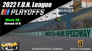 WonderDads Gaming: iRacing 2022 F.U.N. League NASCAR Playoffs Homestead Miami