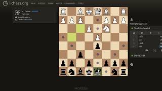 Atomic Chess! Playing Against Stockfish Level 4 Bot As Black. #chess #chessgame #bot #lichess