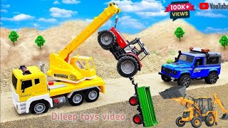 Tractor, Jcb, truck ambulance  cartoon @ dileep toys