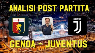 GENOA   JUVENTUS   ANALISI POST PARTITA