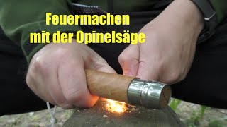 Survival Tipp: Feuermachen mit der Klappsäge