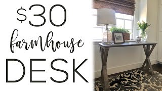 DIY 6 Board Farmhouse Desk