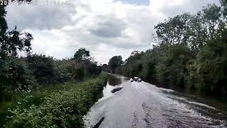 Speedboats on canal.