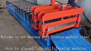 glazed sheet roll forming machine