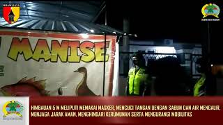 patroli opsgakplin protokol kesehatan di wilayah kodim 0803/madiun