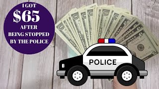 I GOT $65 AFTER GETTING STOPPED BY THE POLICE ||  CASH STUFFING INTO  MINI SAVING CHALLENGES ||