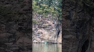 Weird looking cave on Tennessee River