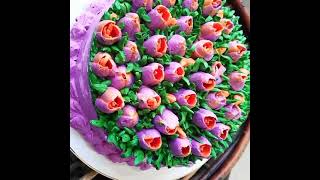 Tulip Cake!!! Looks Beautiful and tasted wonderful #gorgeous #vanillacake #homemadecake #flowercake