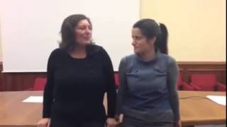 Valeria Ciarambino e Antonella Laricchia, candidate Govenatrice Campania e Puglia (17.02.2015)